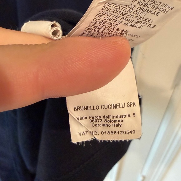 Navy Polo Shirt with White Stripes - Picture 6 of 8